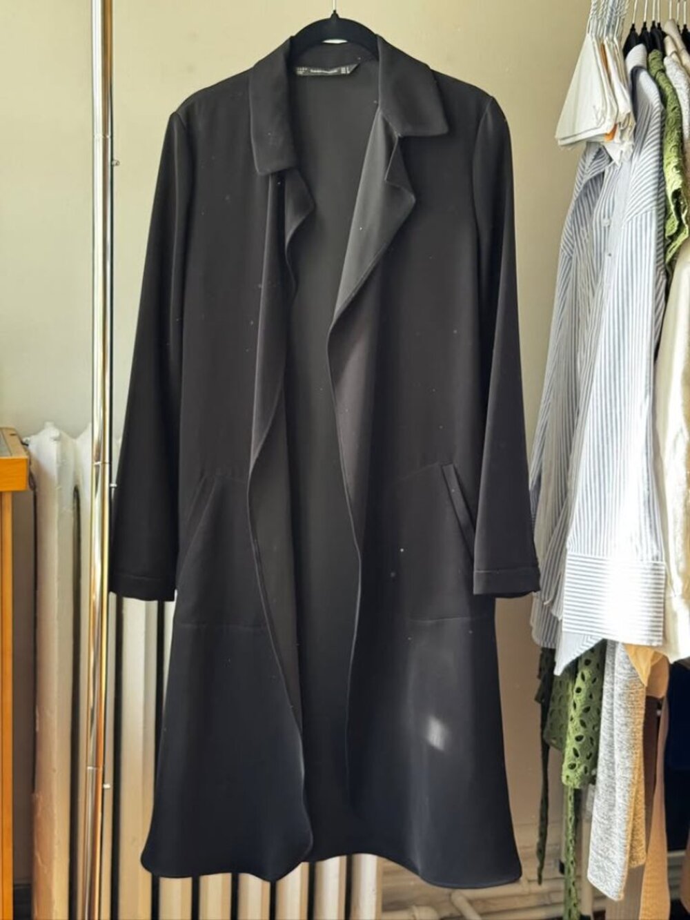 Zara Long Duster Jacket / Lightweight Draped and Flowing